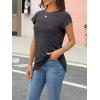 imageAUTOMET Womens Cap Sleeve Summer Tops T Shirts Business Casual Dressy Spring Fashion Outfits Cute Trendy Clothes 2025Blackgrey