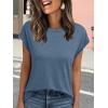 imageAUTOMET Womens Cap Sleeve Summer Tops T Shirts Business Casual Dressy Spring Fashion Outfits Cute Trendy Clothes 2025Blue