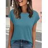 imageAUTOMET Womens Cap Sleeve Summer Tops T Shirts Business Casual Dressy Spring Fashion Outfits Cute Trendy Clothes 2025Bluegreen