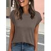 imageAUTOMET Womens Cap Sleeve Summer Tops T Shirts Business Casual Dressy Spring Fashion Outfits Cute Trendy Clothes 2025Coffeegrey