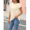imageAUTOMET Womens Cap Sleeve Summer Tops T Shirts Business Casual Dressy Spring Fashion Outfits Cute Trendy Clothes 2025Cream