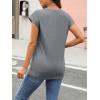 imageAUTOMET Womens Cap Sleeve Summer Tops T Shirts Business Casual Dressy Spring Fashion Outfits Cute Trendy Clothes 2025Darkgrey