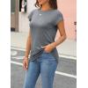 imageAUTOMET Womens Cap Sleeve Summer Tops T Shirts Business Casual Dressy Spring Fashion Outfits Cute Trendy Clothes 2025Darkgrey