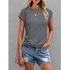 imageAUTOMET Womens Cap Sleeve Summer Tops T Shirts Business Casual Dressy Spring Fashion Outfits Cute Trendy Clothes 2025Darkgrey