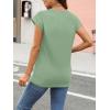 imageAUTOMET Womens Cap Sleeve Summer Tops T Shirts Business Casual Dressy Spring Fashion Outfits Cute Trendy Clothes 2025Green