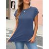 imageAUTOMET Womens Cap Sleeve Summer Tops T Shirts Business Casual Dressy Spring Fashion Outfits Cute Trendy Clothes 2025Navy