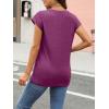 imageAUTOMET Womens Cap Sleeve Summer Tops T Shirts Business Casual Dressy Spring Fashion Outfits Cute Trendy Clothes 2025Purplered
