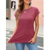 imageAUTOMET Womens Cap Sleeve Summer Tops T Shirts Business Casual Dressy Spring Fashion Outfits Cute Trendy Clothes 2025Red