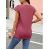 imageAUTOMET Womens Cap Sleeve Summer Tops T Shirts Business Casual Dressy Spring Fashion Outfits Cute Trendy Clothes 2025Red