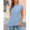 imageAUTOMET Womens Cap Sleeve Summer Tops T Shirts Business Casual Dressy Spring Fashion Outfits Cute Trendy Clothes 2025Skyblue
