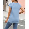 imageAUTOMET Womens Cap Sleeve Summer Tops T Shirts Business Casual Dressy Spring Fashion Outfits Cute Trendy Clothes 2025Skyblue