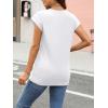 imageAUTOMET Womens Cap Sleeve Summer Tops T Shirts Business Casual Dressy Spring Fashion Outfits Cute Trendy Clothes 2025White