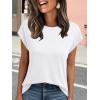 imageAUTOMET Womens Cap Sleeve Summer Tops T Shirts Business Casual Dressy Spring Fashion Outfits Cute Trendy Clothes 2025White