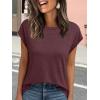 imageAUTOMET Womens Cap Sleeve Summer Tops T Shirts Business Casual Dressy Spring Fashion Outfits Cute Trendy Clothes 2025Winered