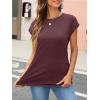 imageAUTOMET Womens Cap Sleeve Summer Tops T Shirts Business Casual Dressy Spring Fashion Outfits Cute Trendy Clothes 2025Winered