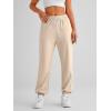 imageAUTOMET Womens Cinch Bottom Sweatpants Athletic Joggers Lounge Pants with PocketsApricot