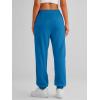 imageAUTOMET Womens Cinch Bottom Sweatpants Athletic Joggers Lounge Pants with PocketsLake Blue