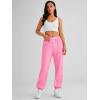 imageAUTOMET Womens Cinch Bottom Sweatpants Athletic Joggers Lounge Pants with PocketsLight Pink