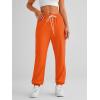 imageAUTOMET Womens Cinch Bottom Sweatpants Athletic Joggers Lounge Pants with PocketsOrange