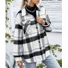 imageAUTOMET Womens Fall Outfits Fashion Clothes Shackets Flannel Plaid Button Down Long Sleeve Shirts JacketsBlackwhite
