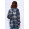 imageAUTOMET Womens Fall Outfits Fashion Clothes Shackets Flannel Plaid Button Down Long Sleeve Shirts JacketsBluegrey
