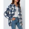 imageAUTOMET Womens Fall Outfits Fashion Clothes Shackets Flannel Plaid Button Down Long Sleeve Shirts JacketsBluewhite