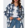 imageAUTOMET Womens Fall Outfits Fashion Clothes Shackets Flannel Plaid Button Down Long Sleeve Shirts JacketsBluewhite