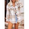 imageAUTOMET Womens Fall Outfits Fashion Clothes Shackets Flannel Plaid Button Down Long Sleeve Shirts JacketsBrownwhite