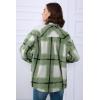 imageAUTOMET Womens Fall Outfits Fashion Clothes Shackets Flannel Plaid Button Down Long Sleeve Shirts JacketsGrassgreen