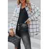 imageAUTOMET Womens Fall Outfits Fashion Clothes Shackets Flannel Plaid Button Down Long Sleeve Shirts JacketsWhite