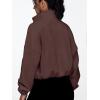 imageAUTOMET Womens Fleece Jackets Zip Up Oversized Sweatshirts Winter Clothes Long Sleeve Crop Sherpa Fall Outfits FashionBrown
