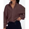imageAUTOMET Womens Fleece Jackets Zip Up Oversized Sweatshirts Winter Clothes Long Sleeve Crop Sherpa Fall Outfits FashionBrown