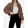 imageAUTOMET Womens Fleece Jackets Zip Up Oversized Sweatshirts Winter Clothes Long Sleeve Crop Sherpa Fall Outfits FashionCoffee