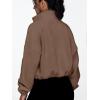 imageAUTOMET Womens Fleece Jackets Zip Up Oversized Sweatshirts Winter Clothes Long Sleeve Crop Sherpa Fall Outfits FashionCoffee