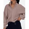imageAUTOMET Womens Fleece Jackets Zip Up Oversized Sweatshirts Winter Clothes Long Sleeve Crop Sherpa Fall Outfits FashionCoffeegrey