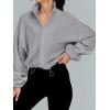 imageAUTOMET Womens Fleece Jackets Zip Up Oversized Sweatshirts Winter Clothes Long Sleeve Crop Sherpa Fall Outfits FashionGrey