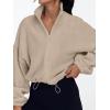 imageAUTOMET Womens Fleece Jackets Zip Up Oversized Sweatshirts Winter Clothes Long Sleeve Crop Sherpa Fall Outfits FashionKhaki