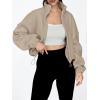 imageAUTOMET Womens Fleece Jackets Zip Up Oversized Sweatshirts Winter Clothes Long Sleeve Crop Sherpa Fall Outfits FashionKhaki