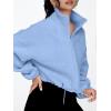 imageAUTOMET Womens Fleece Jackets Zip Up Oversized Sweatshirts Winter Clothes Long Sleeve Crop Sherpa Fall Outfits FashionLightblue