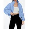 imageAUTOMET Womens Fleece Jackets Zip Up Oversized Sweatshirts Winter Clothes Long Sleeve Crop Sherpa Fall Outfits FashionLightblue