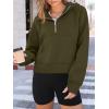 imageAUTOMET Womens Hoodies Fleece Fall Fashion Outfits Workout Sweatshirts Y2k Winter Zip Up Jackets Oversized Tops Clothes 2025Armygreen