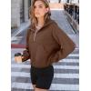imageAUTOMET Womens Hoodies Fleece Fall Fashion Outfits Workout Sweatshirts Y2k Winter Zip Up Jackets Oversized Tops Clothes 2025Brown