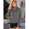 imageAUTOMET Womens Hoodies Fleece Fall Fashion Outfits Workout Sweatshirts Y2k Winter Zip Up Jackets Oversized Tops Clothes 2025Darkgrey