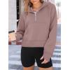 imageAUTOMET Womens Hoodies Fleece Fall Fashion Outfits Workout Sweatshirts Y2k Winter Zip Up Jackets Oversized Tops Clothes 2025Darkpink