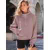 imageAUTOMET Womens Hoodies Fleece Fall Fashion Outfits Workout Sweatshirts Y2k Winter Zip Up Jackets Oversized Tops Clothes 2025Darkpink