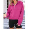 imageAUTOMET Womens Hoodies Fleece Fall Fashion Outfits Workout Sweatshirts Y2k Winter Zip Up Jackets Oversized Tops Clothes 2025Hotpink
