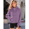 imageAUTOMET Womens Hoodies Fleece Fall Fashion Outfits Workout Sweatshirts Y2k Winter Zip Up Jackets Oversized Tops Clothes 2025Purple