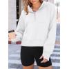 imageAUTOMET Womens Hoodies Fleece Fall Fashion Outfits Workout Sweatshirts Y2k Winter Zip Up Jackets Oversized Tops Clothes 2025White