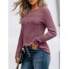 imageAUTOMET Womens Lace Long Sleeve Shirt Fall Top Fashion Dreesy Casual Tunic Sweaters Mesh Clothes Trendy Work Cute OutfitsBurgundy