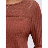 imageAUTOMET Womens Lace Long Sleeve Shirt Fall Top Fashion Dreesy Casual Tunic Sweaters Mesh Clothes Trendy Work Cute OutfitsCaramel